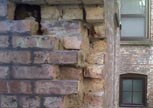 brick replacement in wall